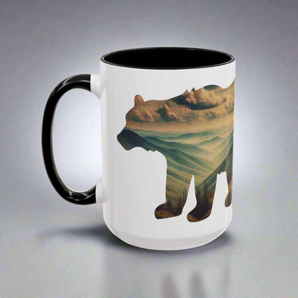 Smoky Mountains Bear Colored Mug