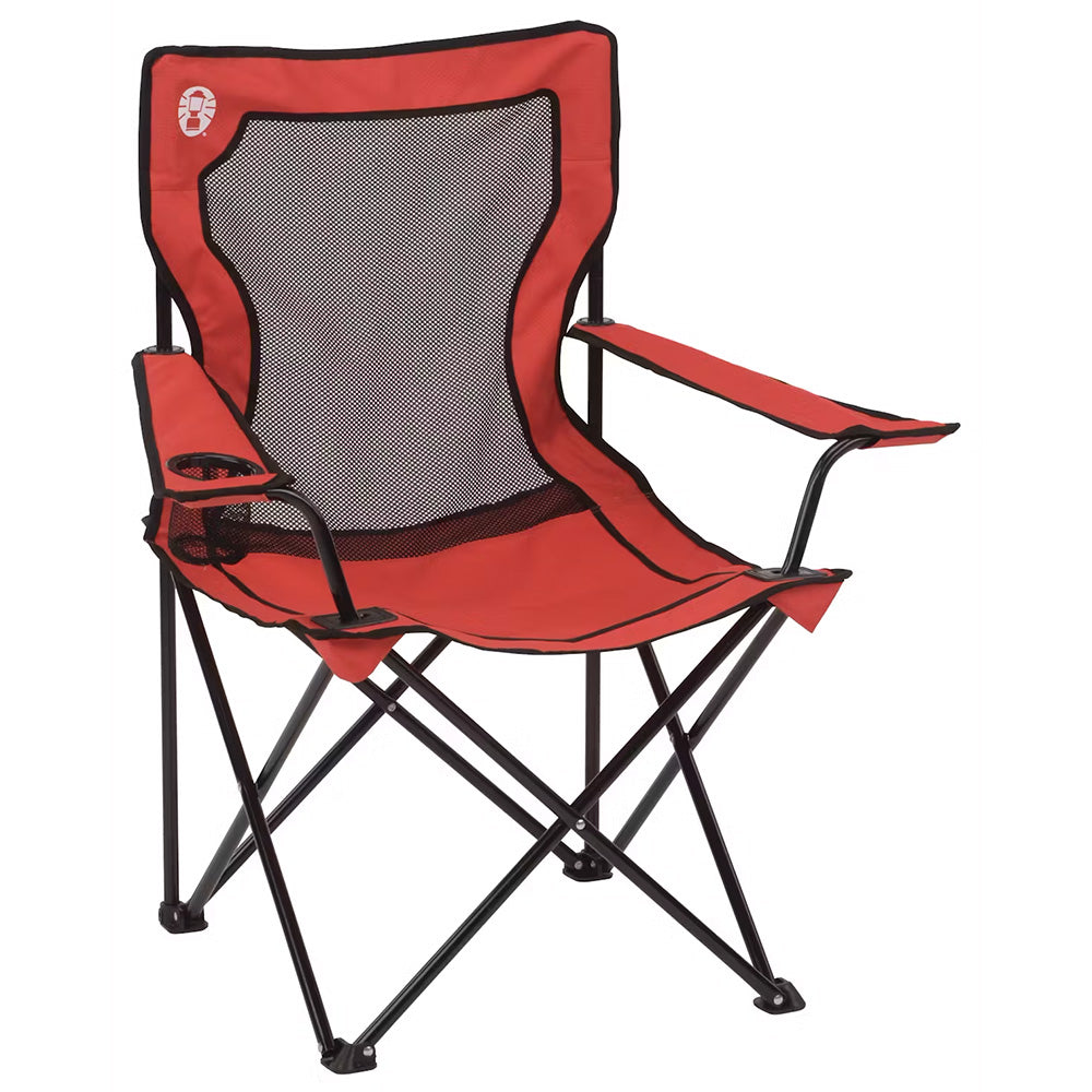 Coleman Broadband Mesh Quad Chair - Red