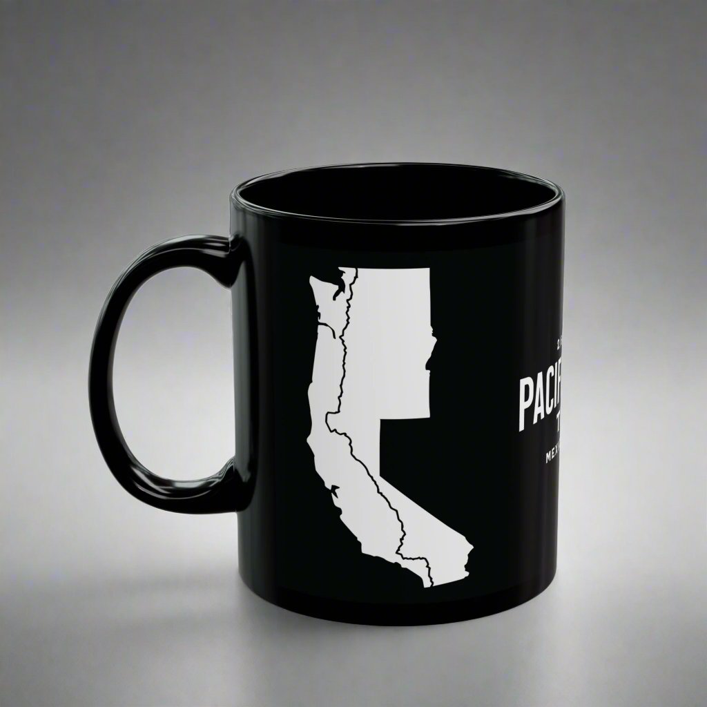 Pacific Crest Trail Classic Marker Black Mug