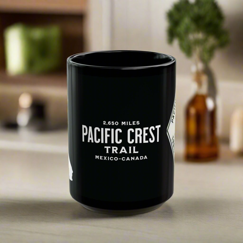 Pacific Crest Trail Classic Marker Black Mug
