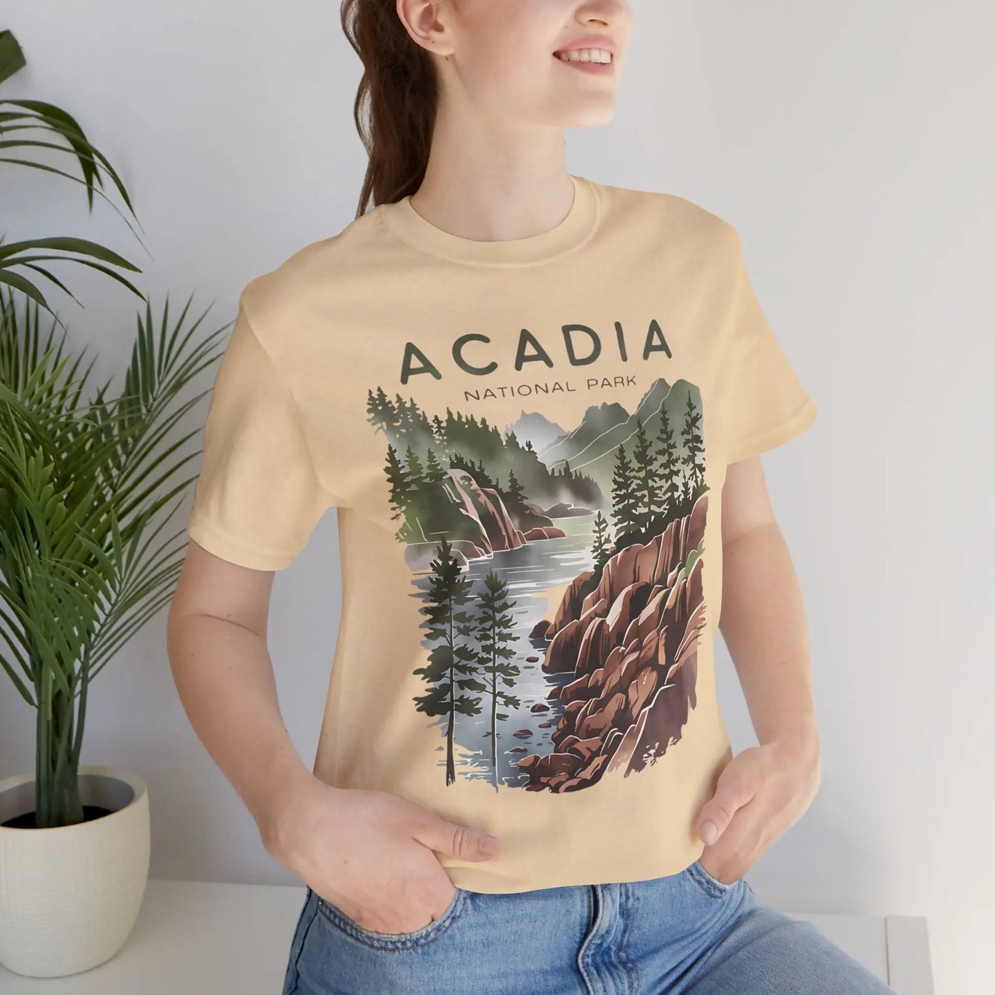 Acadia National Park Unisex T-Shirt Coastal Art