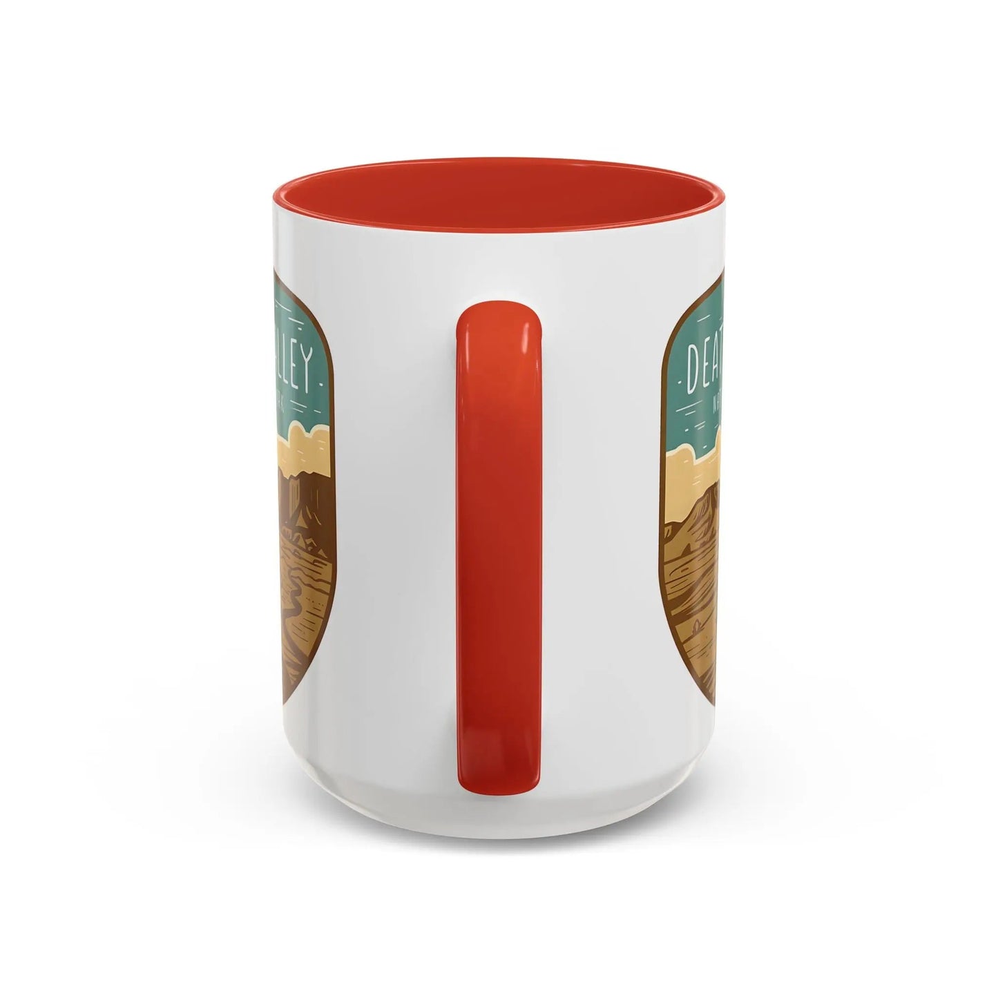 Death Valley National Park Coffee Mug 11oz 15oz Desert Shield Graphic Blue Black Pink Red