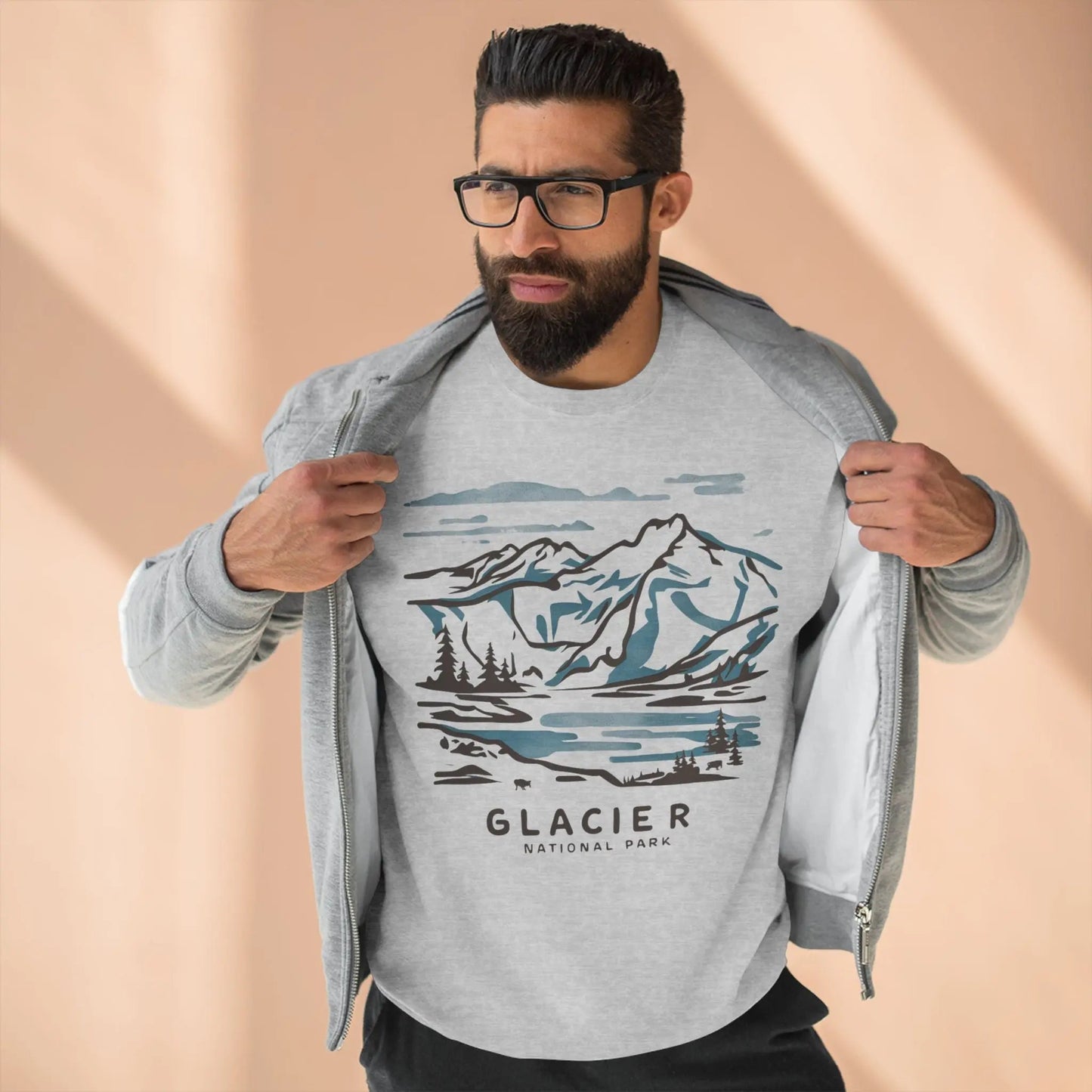 Glacier National Park Unisex Fit Crewneck Sweatshirt