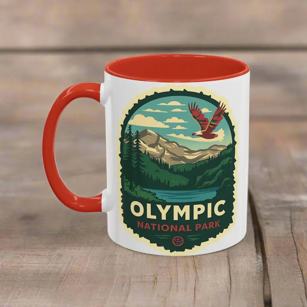 Glacier National Park Accent Coffee Mug 11oz 15oz