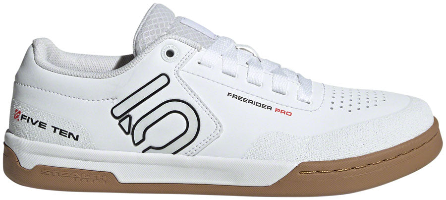Five Ten Freerider Pro Flat Shoes - Men's FTWR White/Core Black/Red 14