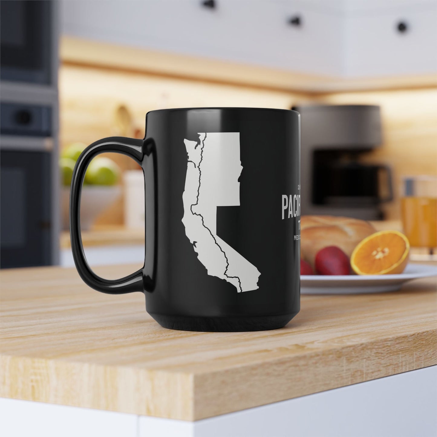 Pacific Crest Trail Classic Marker Black Mug