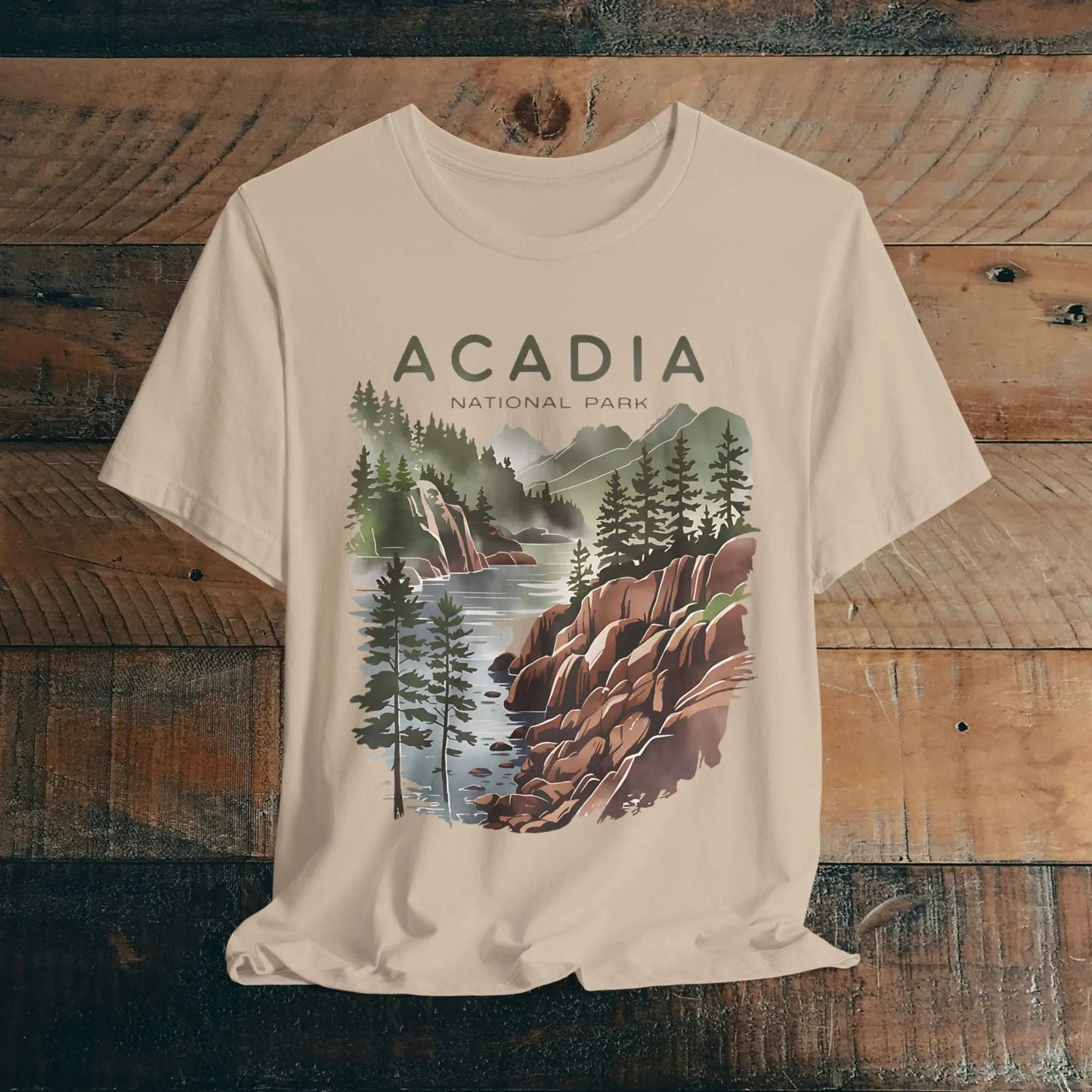 Acadia National Park Unisex T-Shirt Coastal Art