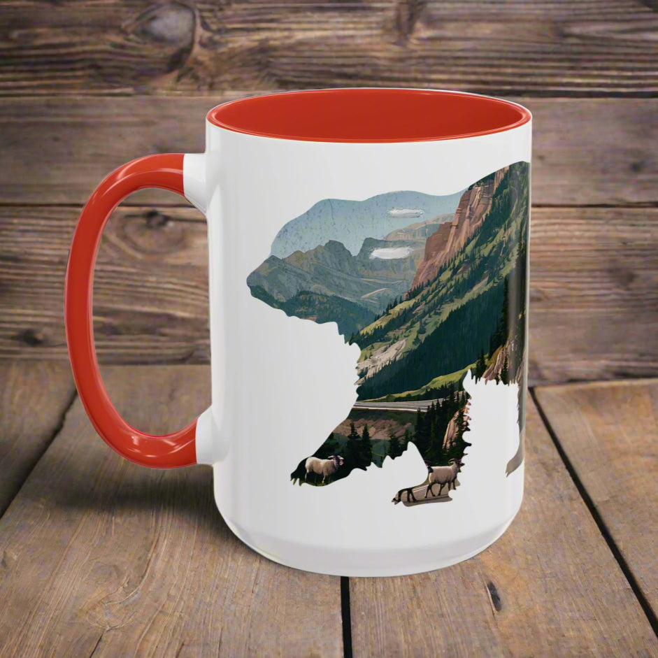Glacier Bear Colored Mug