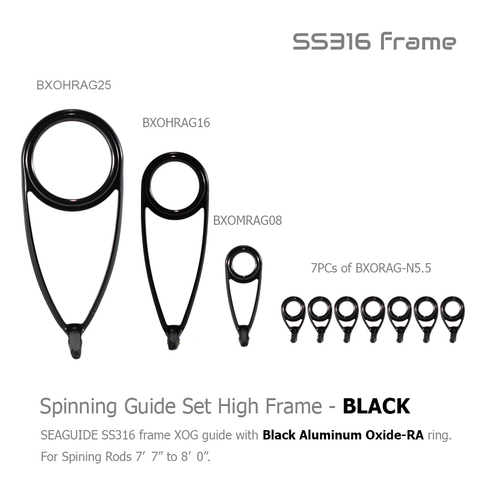 Seaguide Spinning High Frame Guide Set