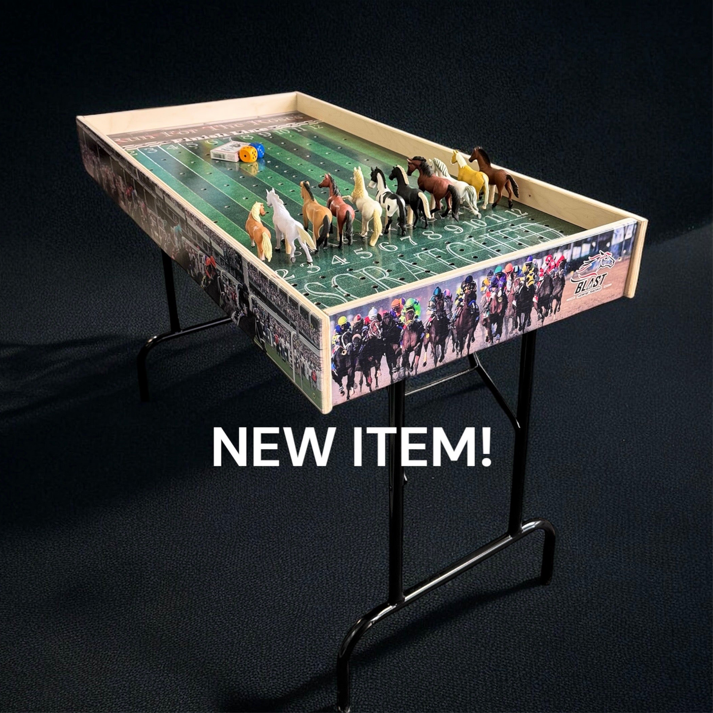 Less than leefext - Jumbo Horse Game with Printed Rails