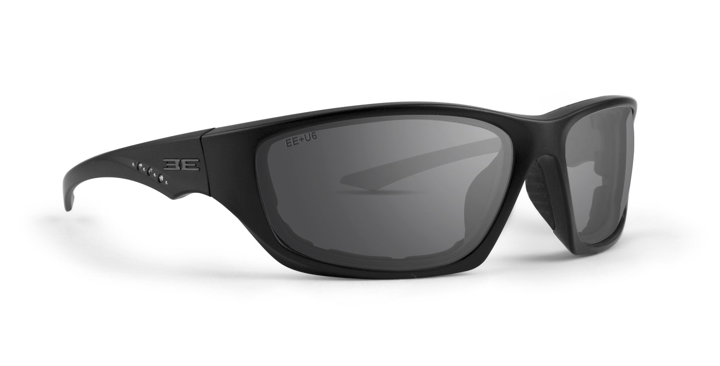 Foam 3 - Black Frame w Rhinestone Accents - Smoke Lens