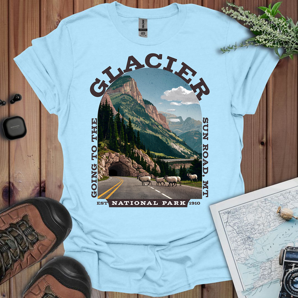 Glacier National Park Unisex T-Shirt Going To The Sun Road