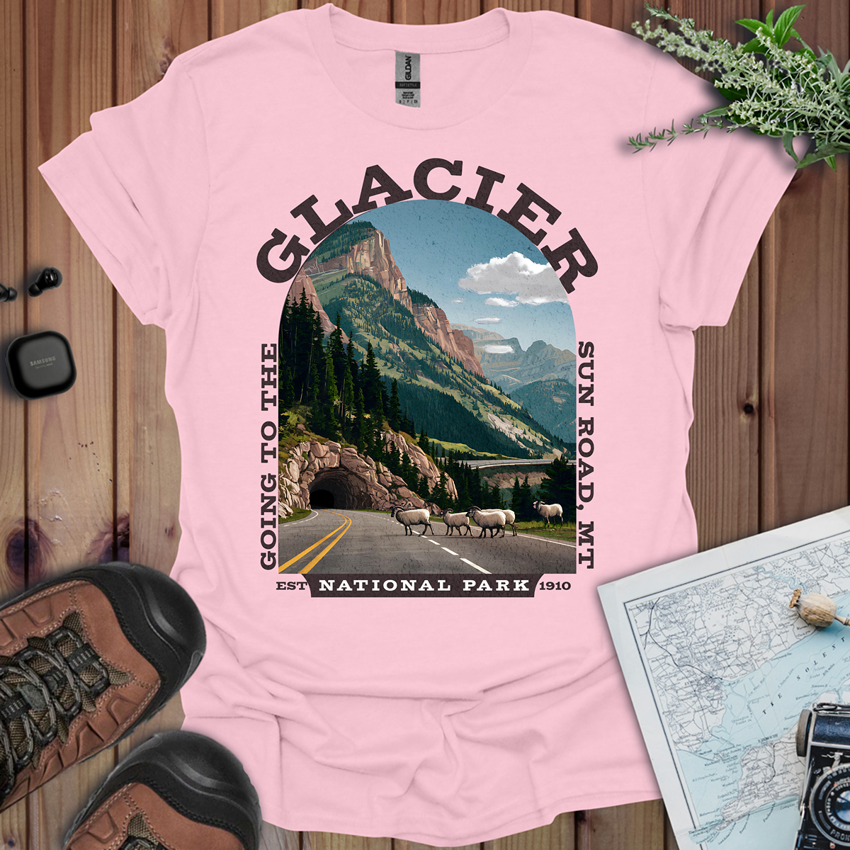 Glacier National Park Unisex T-Shirt Going To The Sun Road