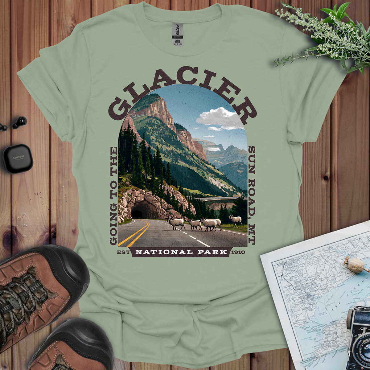Glacier National Park Unisex T-Shirt Going To The Sun Road