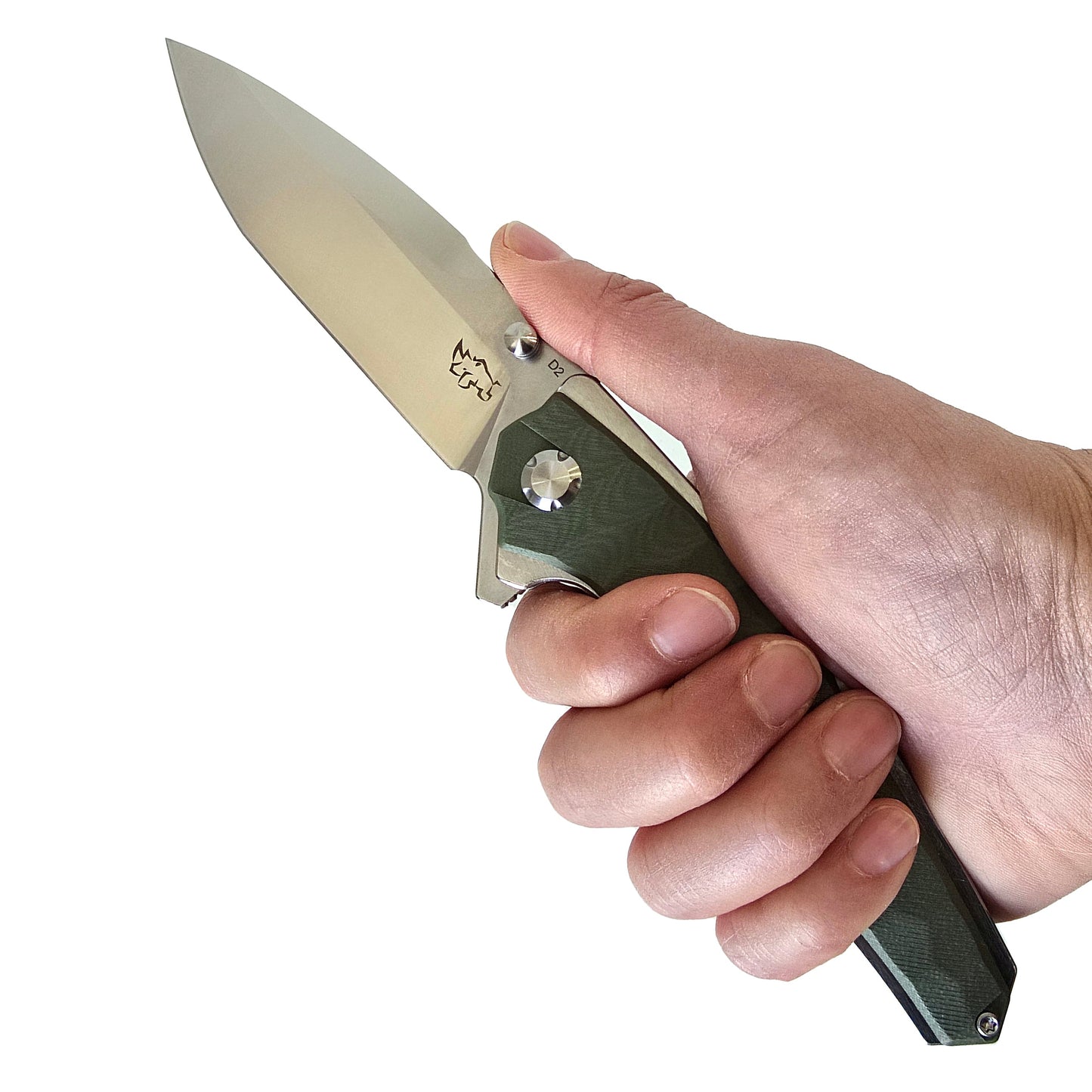 MUCITUP APEX 2 - D2 Steel Folding Knife G10 Handle 4" Blade