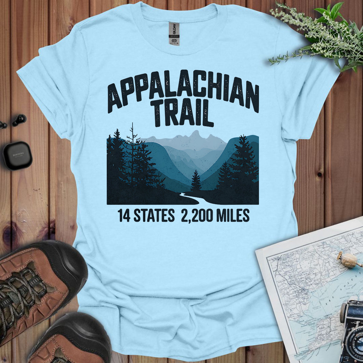 Appalachian Trail 14 States 2200 Miles Unisex T-Shirt