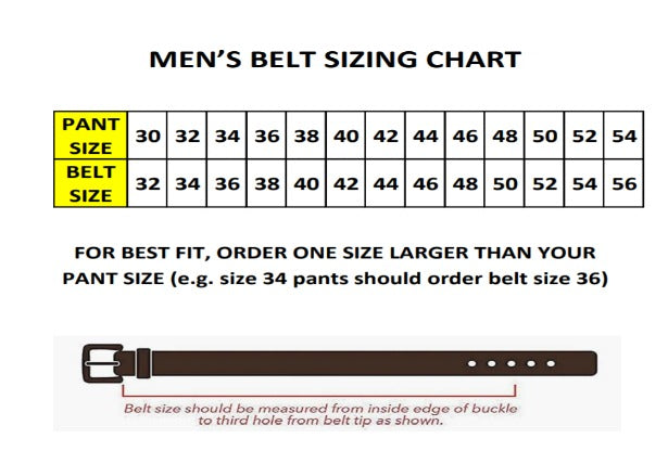 Eclipse Black Leather Belt
