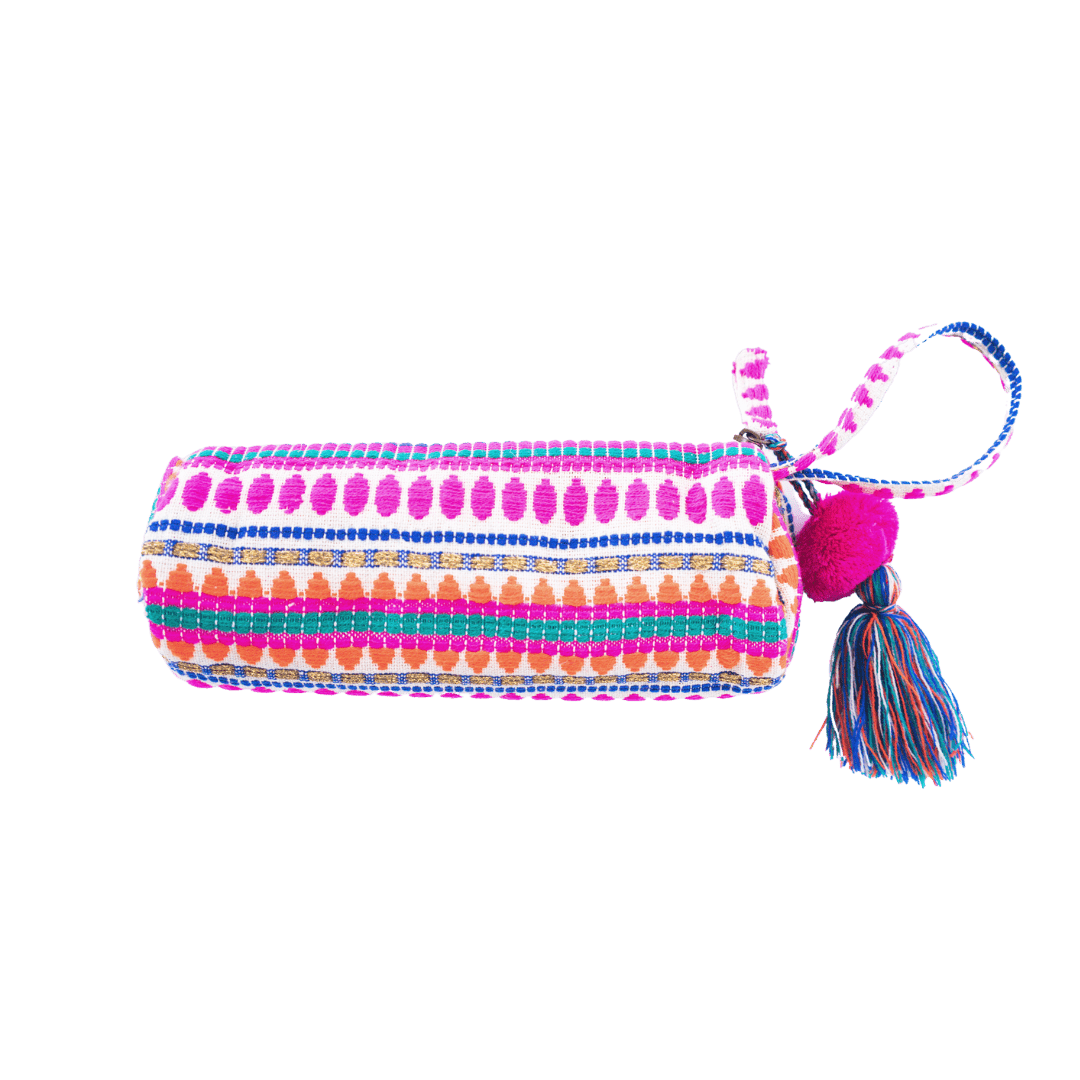 Embroidered Zipper Pouch - Arya