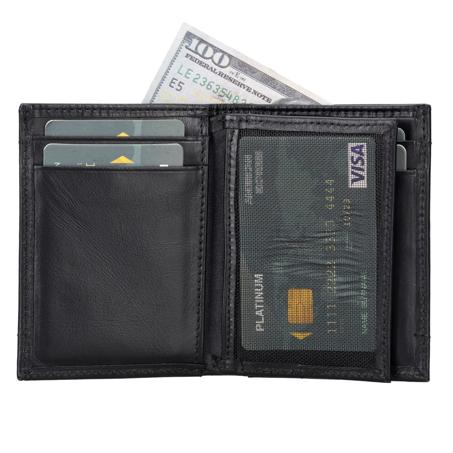 Glendo Apple AirTag Slot Leather Wallet, Handcrafted, Unisex