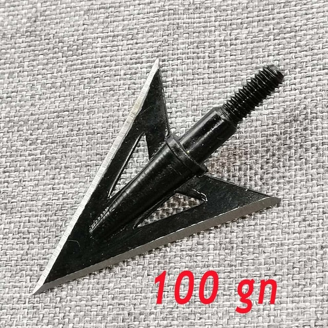 2pcs High Quality Arrow Head Broadhead Tips Arrow Point Archery Arrowheads for Compound Bow Crossbow Recurve Bow Access Hunting