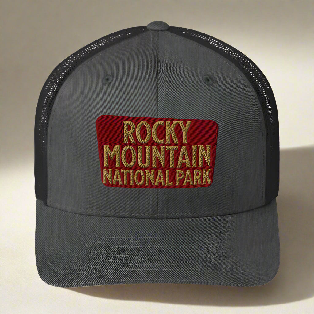 Rocky Mountain National Park Embroidered Trucker Hat