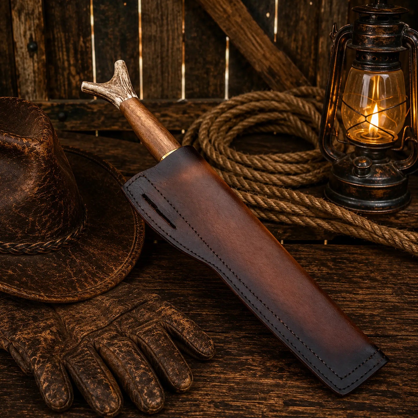 Bowie Knife Handmade | Frontier Inspired Antler Handle