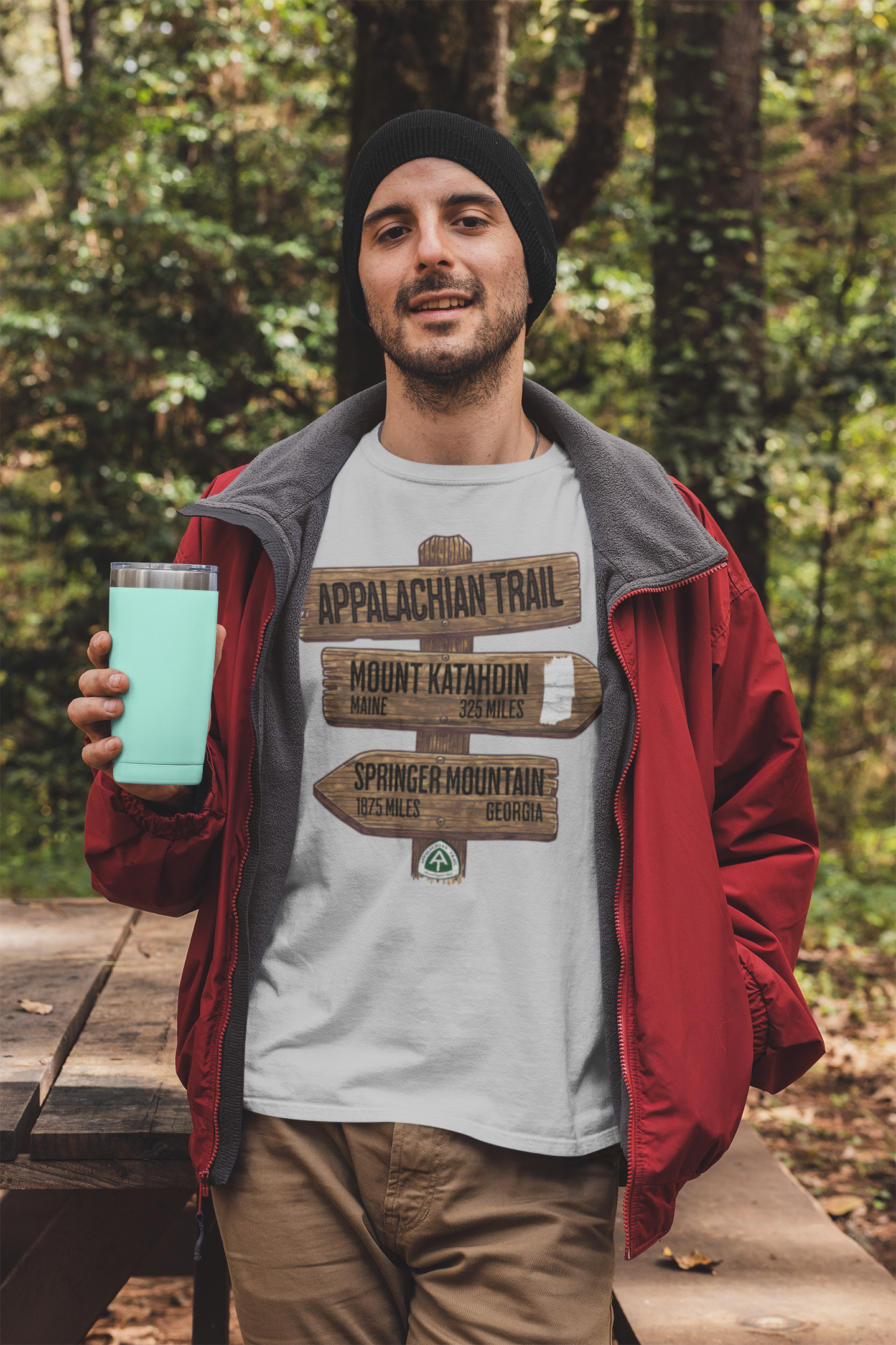 Appalachian Trail White Blaze Unisex T-Shirt Katahdin Springer 2200 Miles