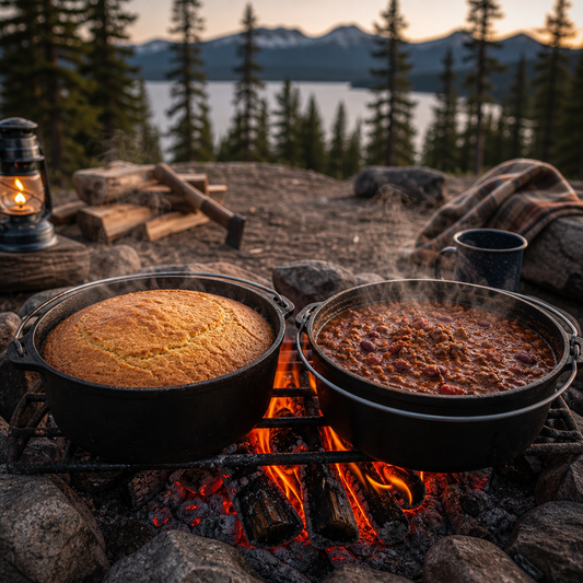 Dutch Oven Cornbread- Camp food Classics
