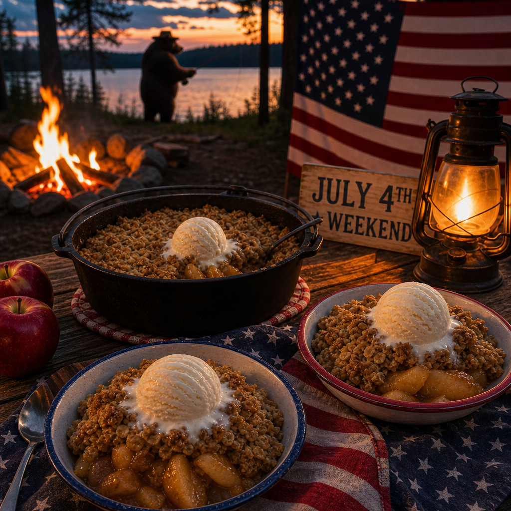 Dutch Oven Apple Crisp: The Most American Dessert You Can Make at Camp 🍎🔥