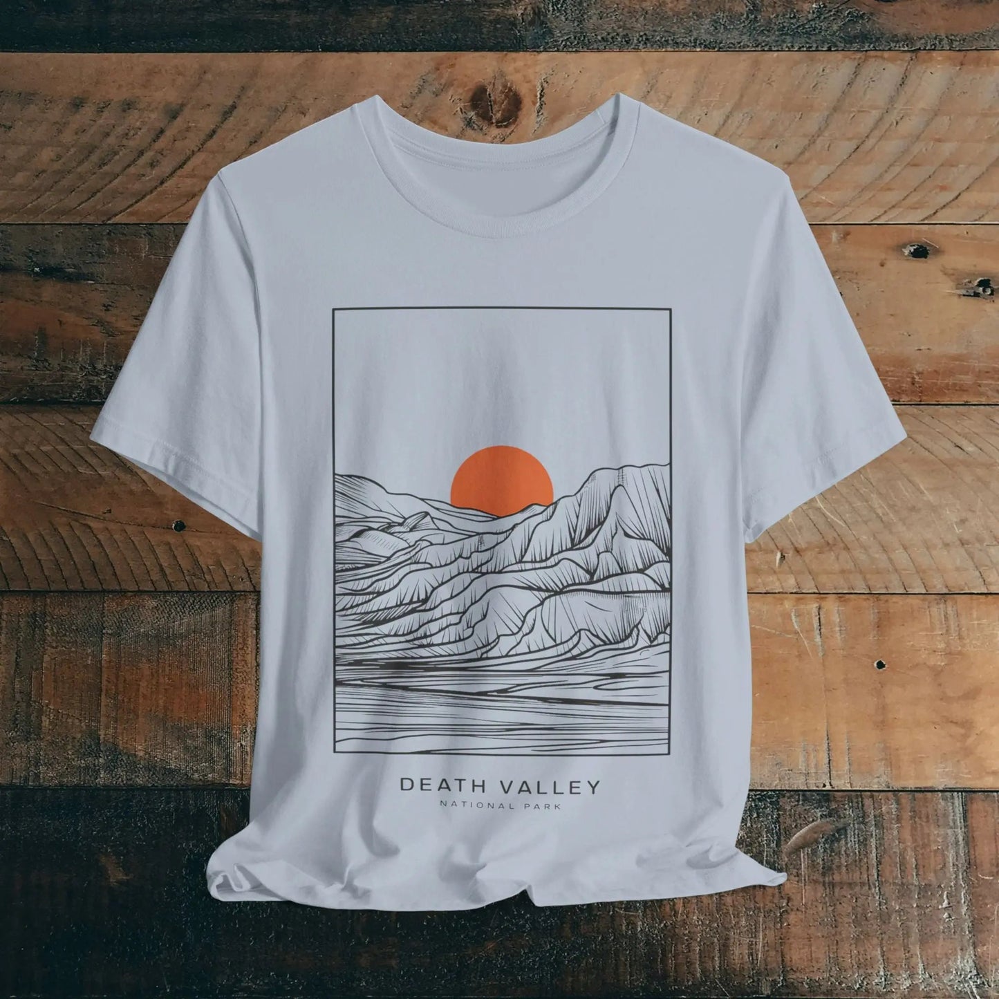 Death Valley National Park Desert Line Art Unisex Fit Soft T-Shirt