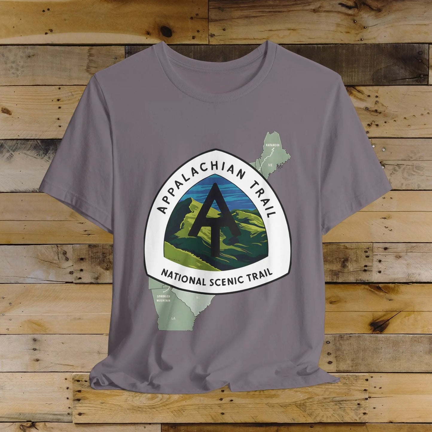 Appalachian Trail Unisex Jersey T-Shirt Logo Emblem Mountain Camp Hike Tee