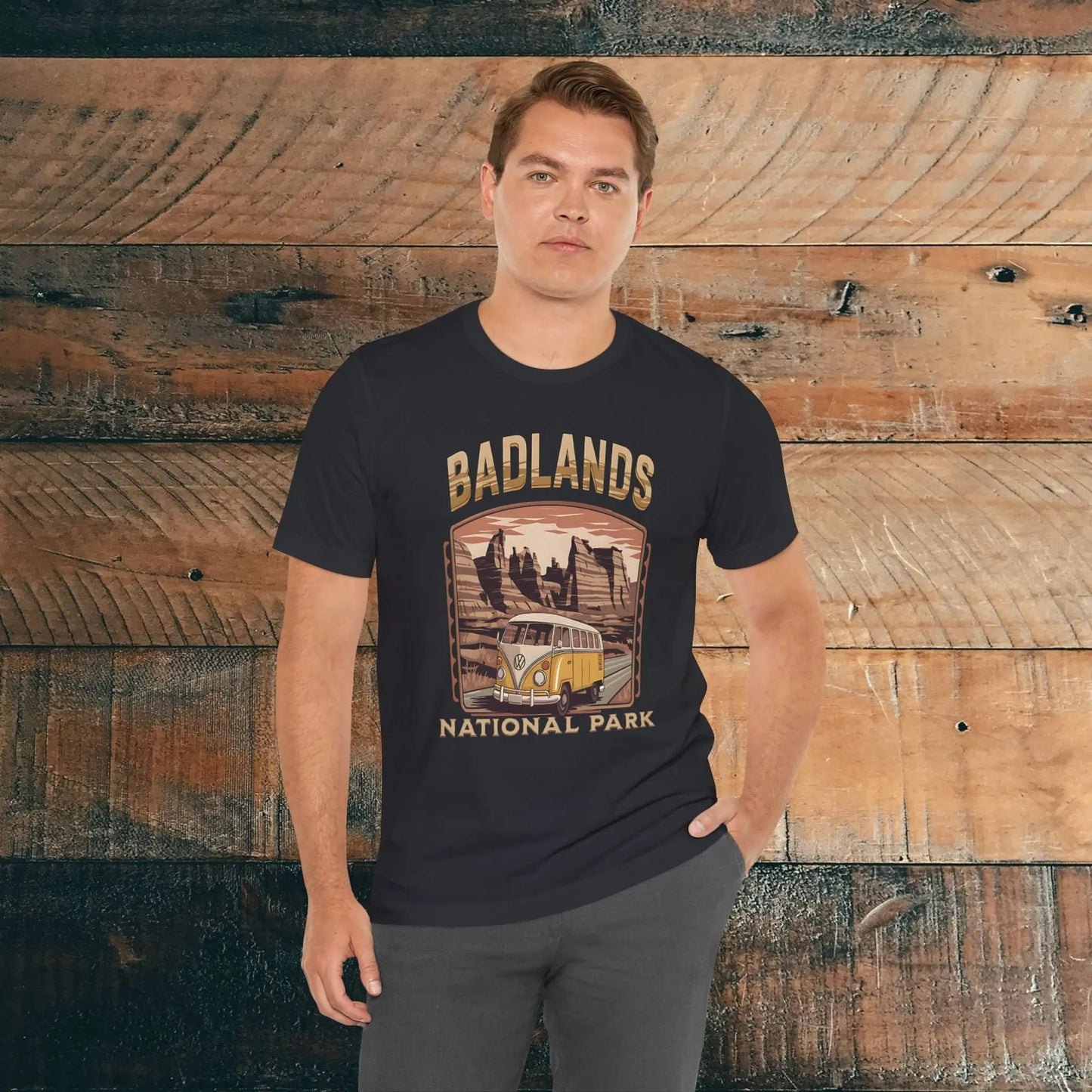 Badlands National Park Unisex T-shirt Volkswagen Bus