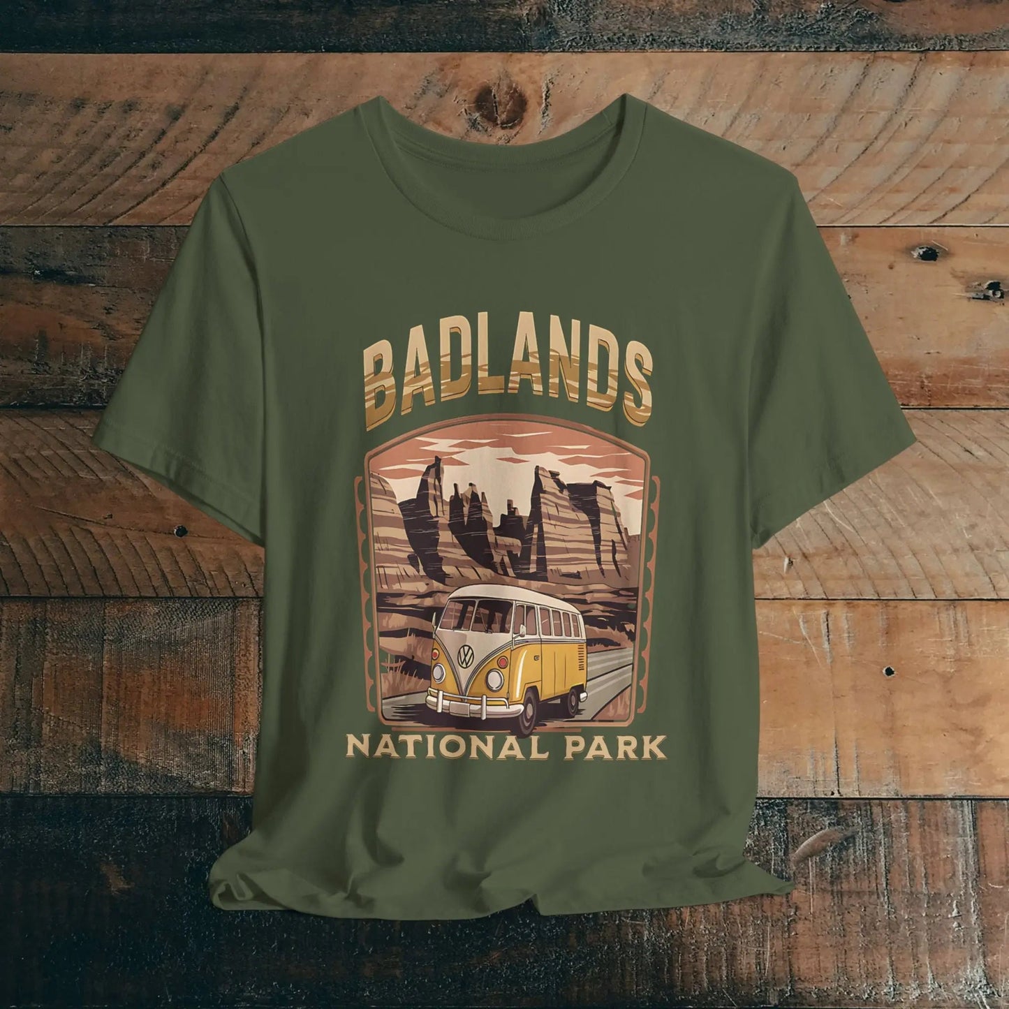 Badlands National Park Unisex T-shirt Volkswagen Bus