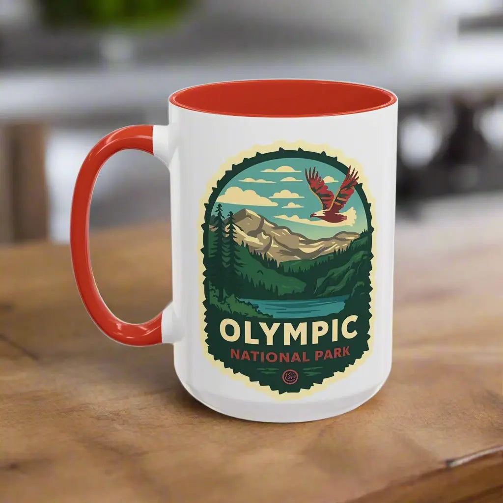Glacier National Park Accent Coffee Mug 11oz 15oz