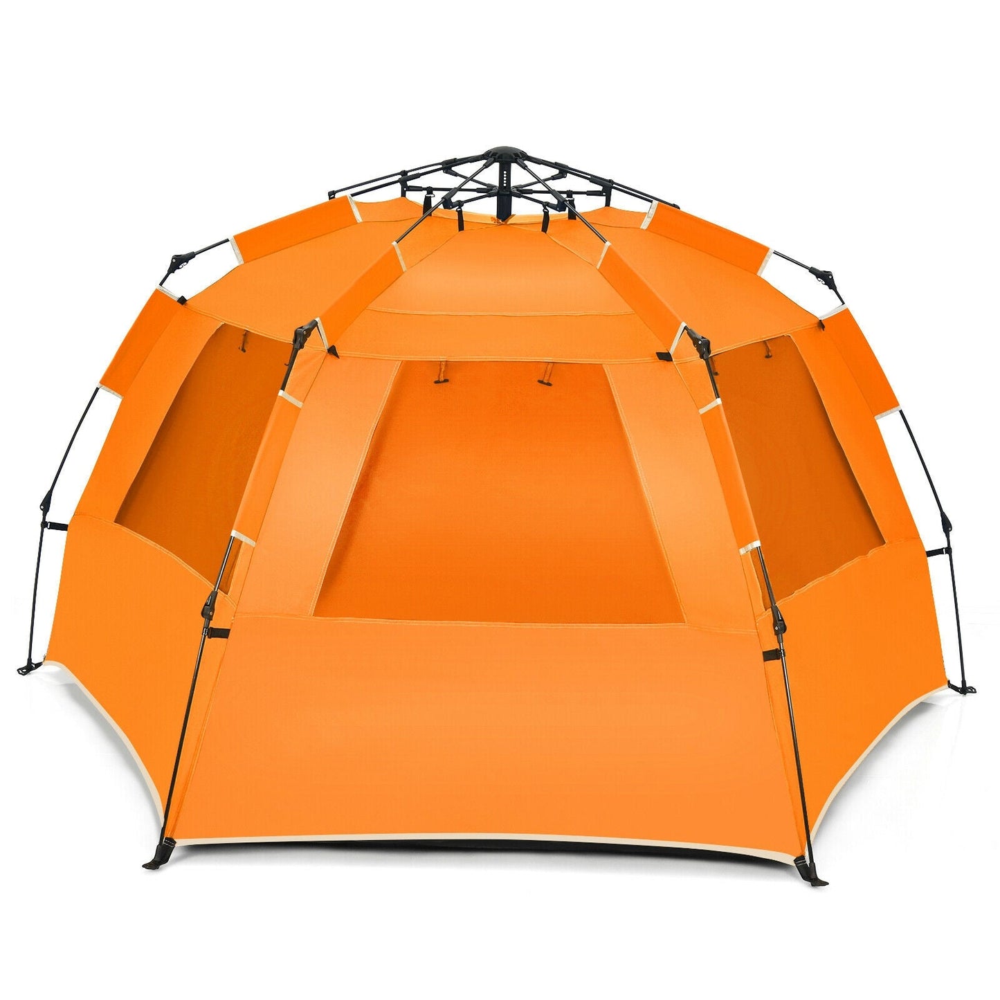3-4 Person Easy Pop Up Beach Tent UPF 50+ Portable Sun Shelter