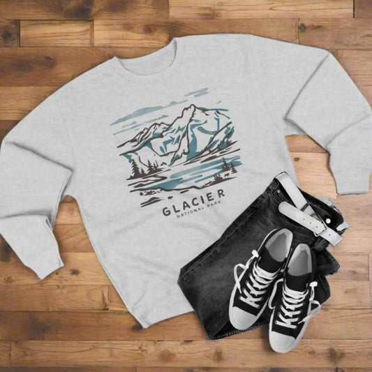 Glacier National Park Unisex Fit Crewneck Sweatshirt