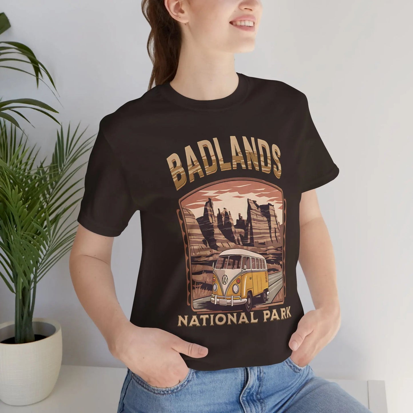 Badlands National Park Unisex T-shirt Volkswagen Bus