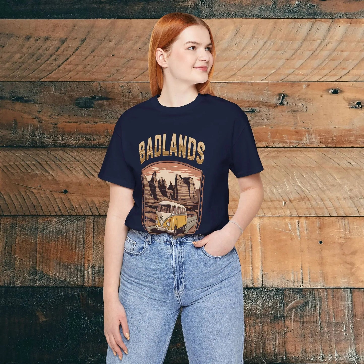 Badlands National Park Unisex T-shirt Volkswagen Bus