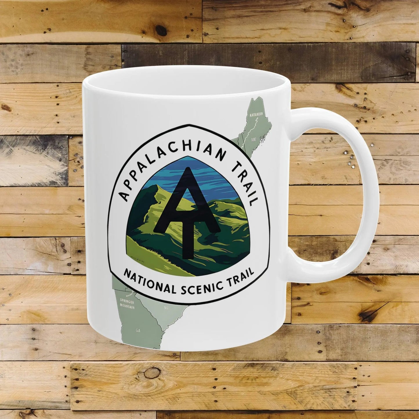 Appalachian Trail Scenic Ceramic Mug (11oz, 15oz)