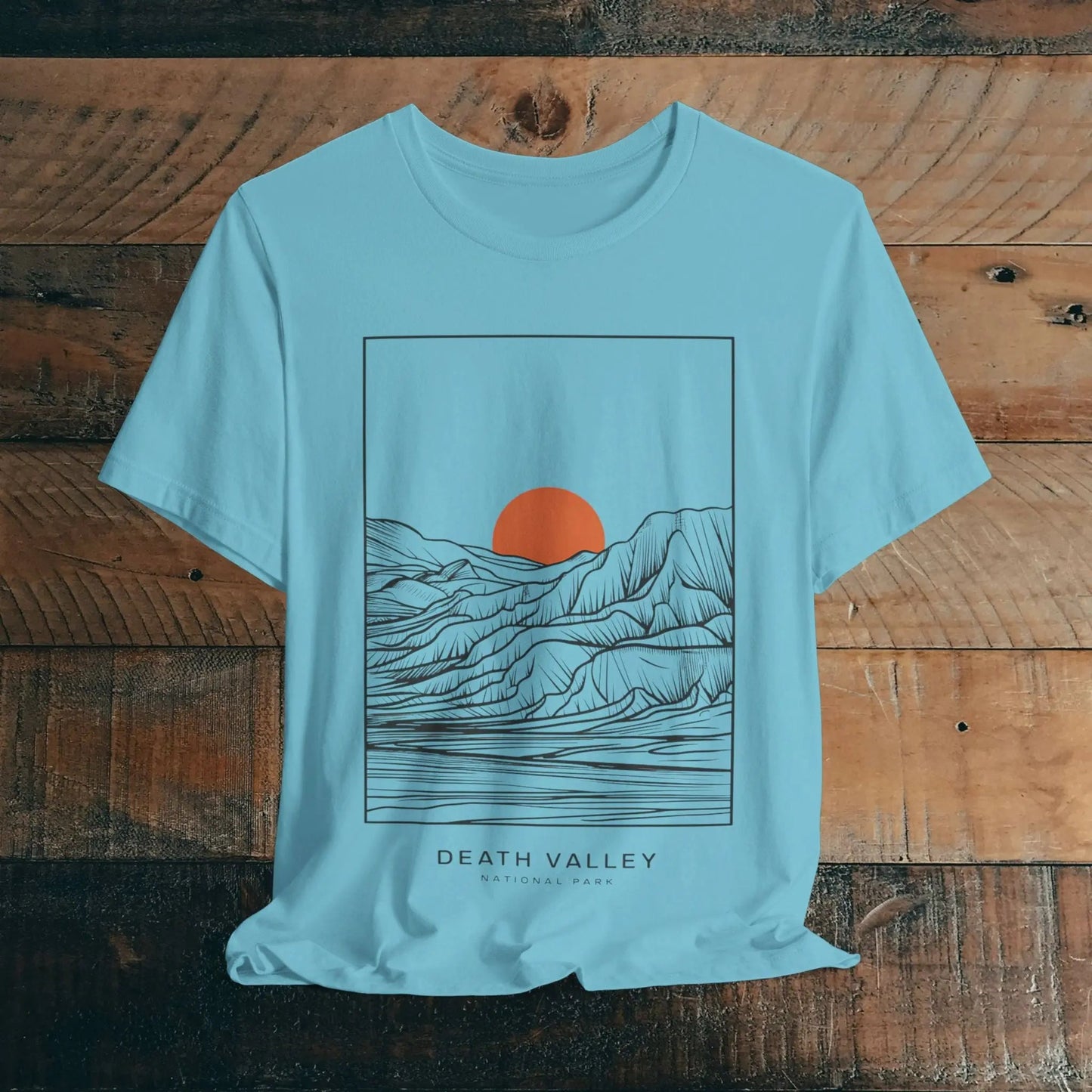 Death Valley National Park Desert Line Art Unisex Fit Soft T-Shirt