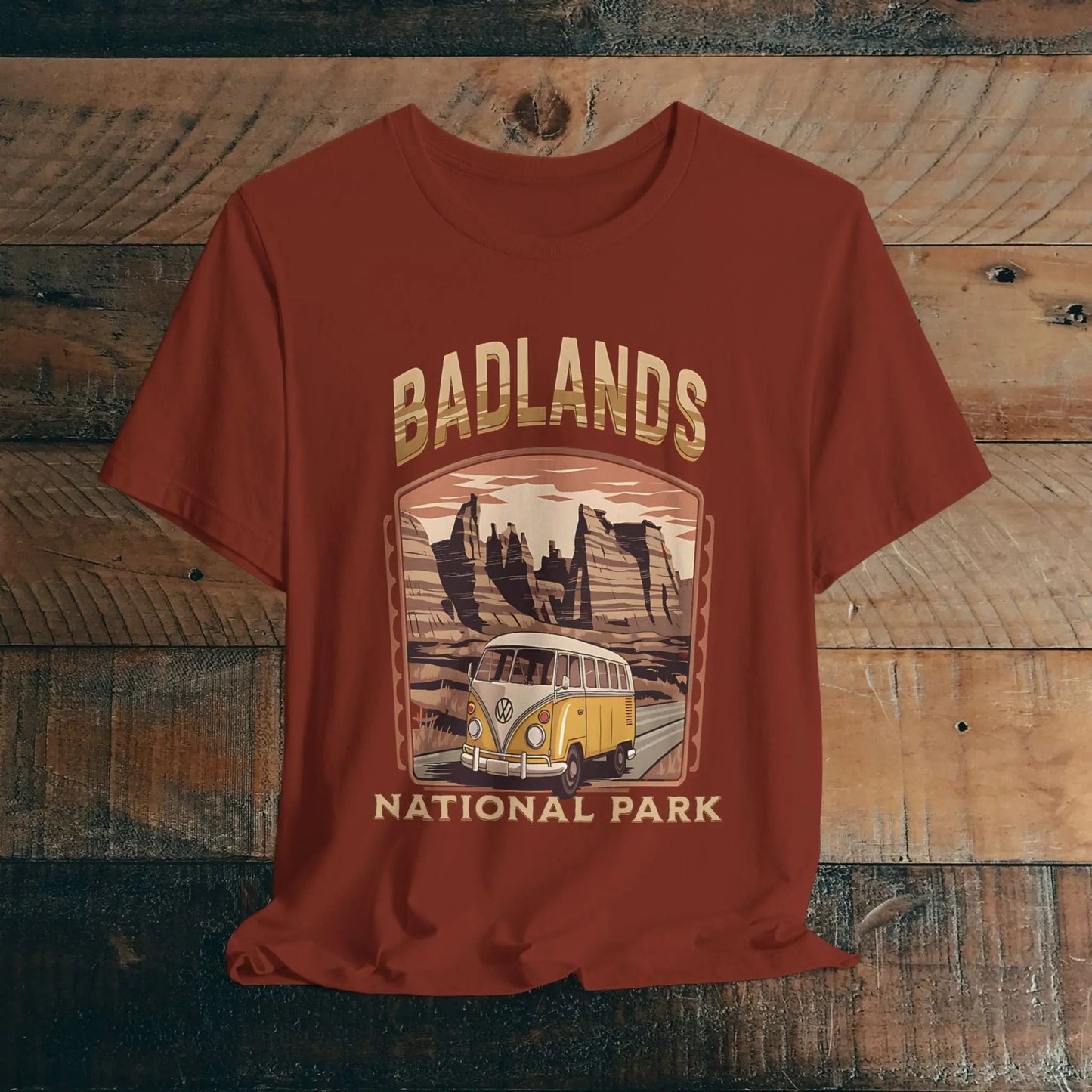 Badlands National Park Unisex T-shirt Volkswagen Bus