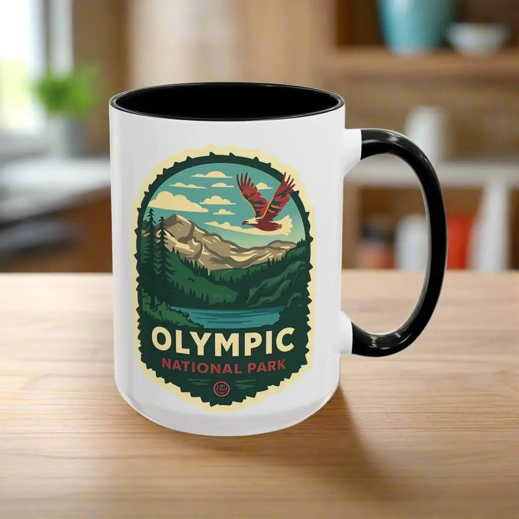 Glacier National Park Accent Coffee Mug 11oz 15oz