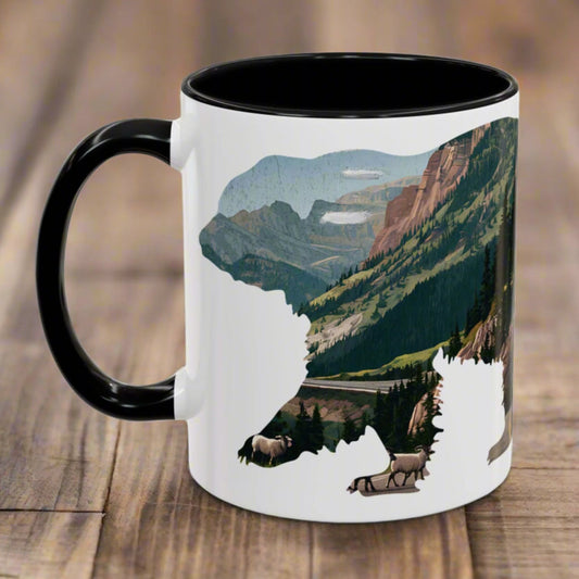 Glacier Bear Colored Mug