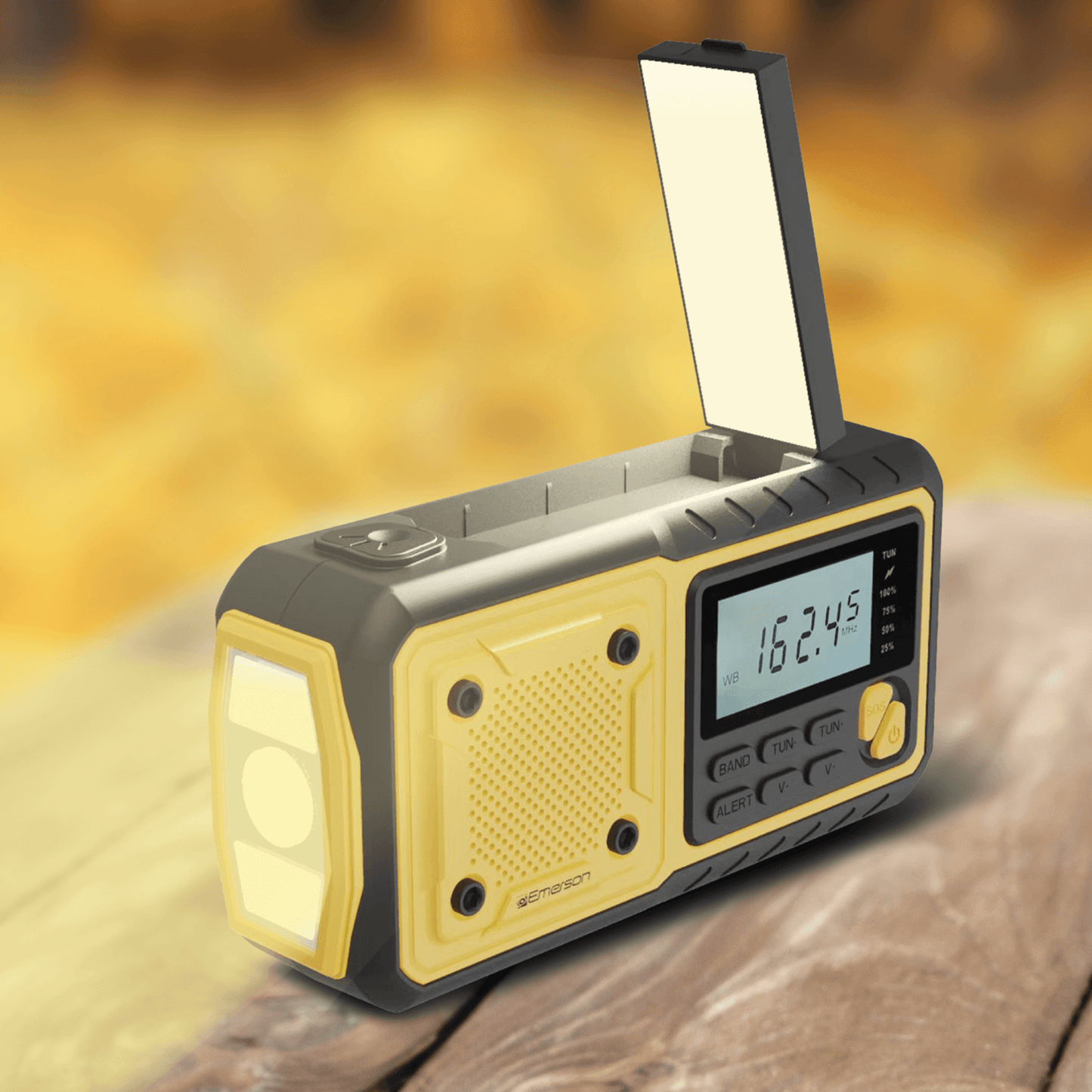 Emerson Emergency AMFM Radio with Weather Band / Flashlight / Power Bank
