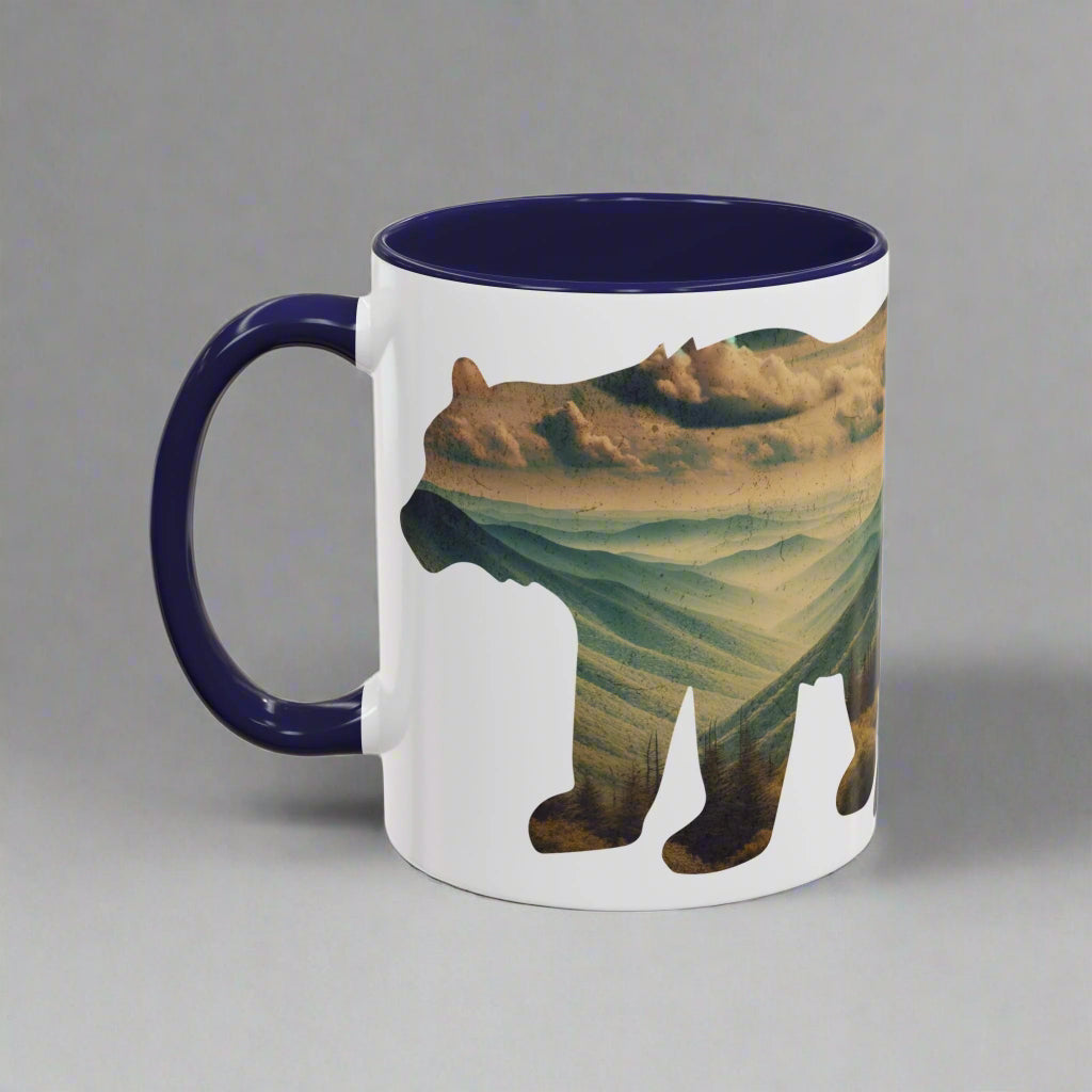Smoky Mountains Bear Colored Mug