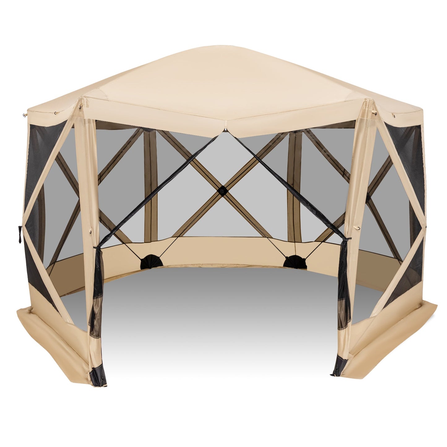 11.5 X 11.5 FT Pop-up Screen House Tent with Portable Carrying Bag