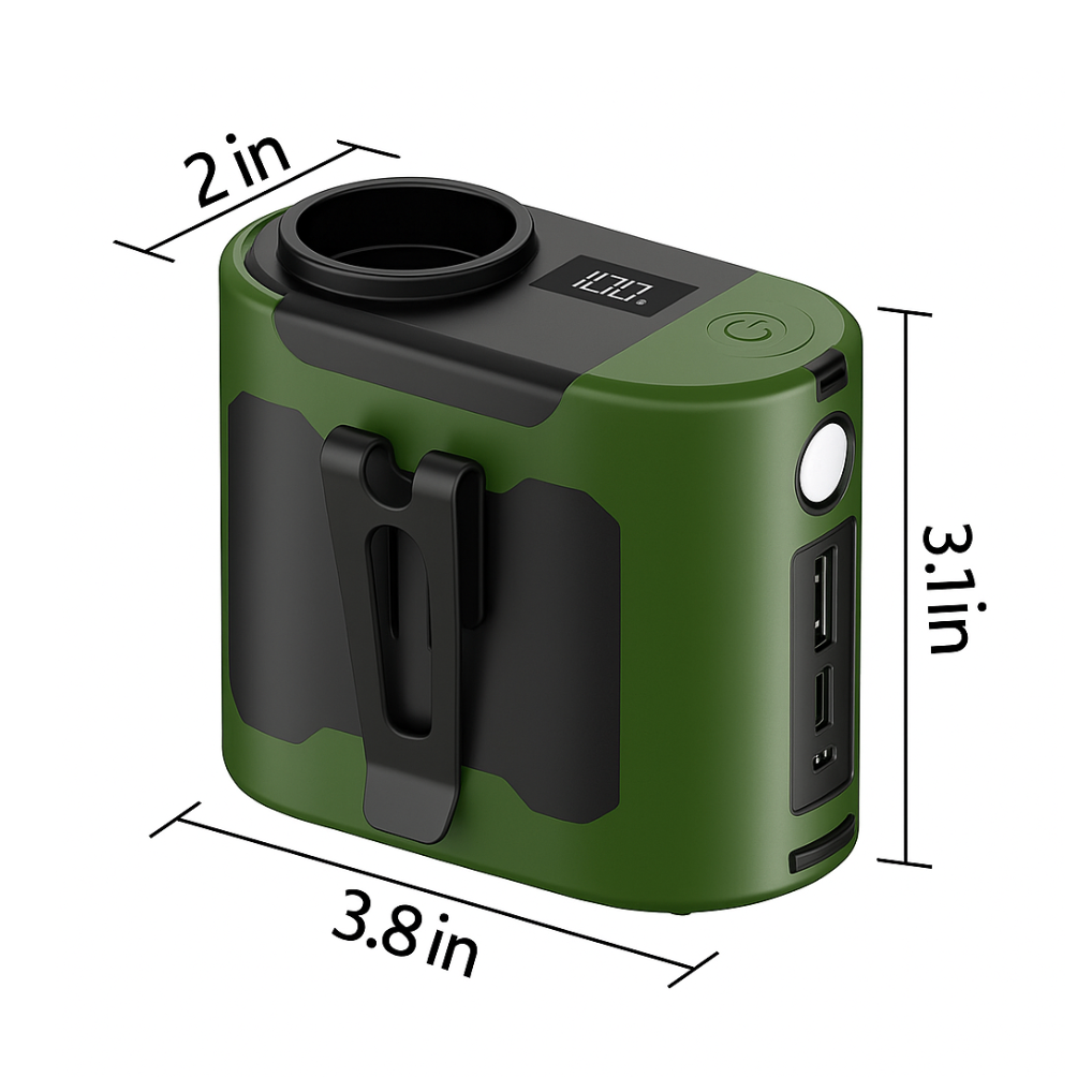 LITEGUEST 3-in-1 Cooling Fan, Power Bank & LED Light