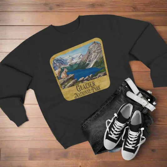 Glacier National Park Unisex Crewneck Sweatshirt Sign