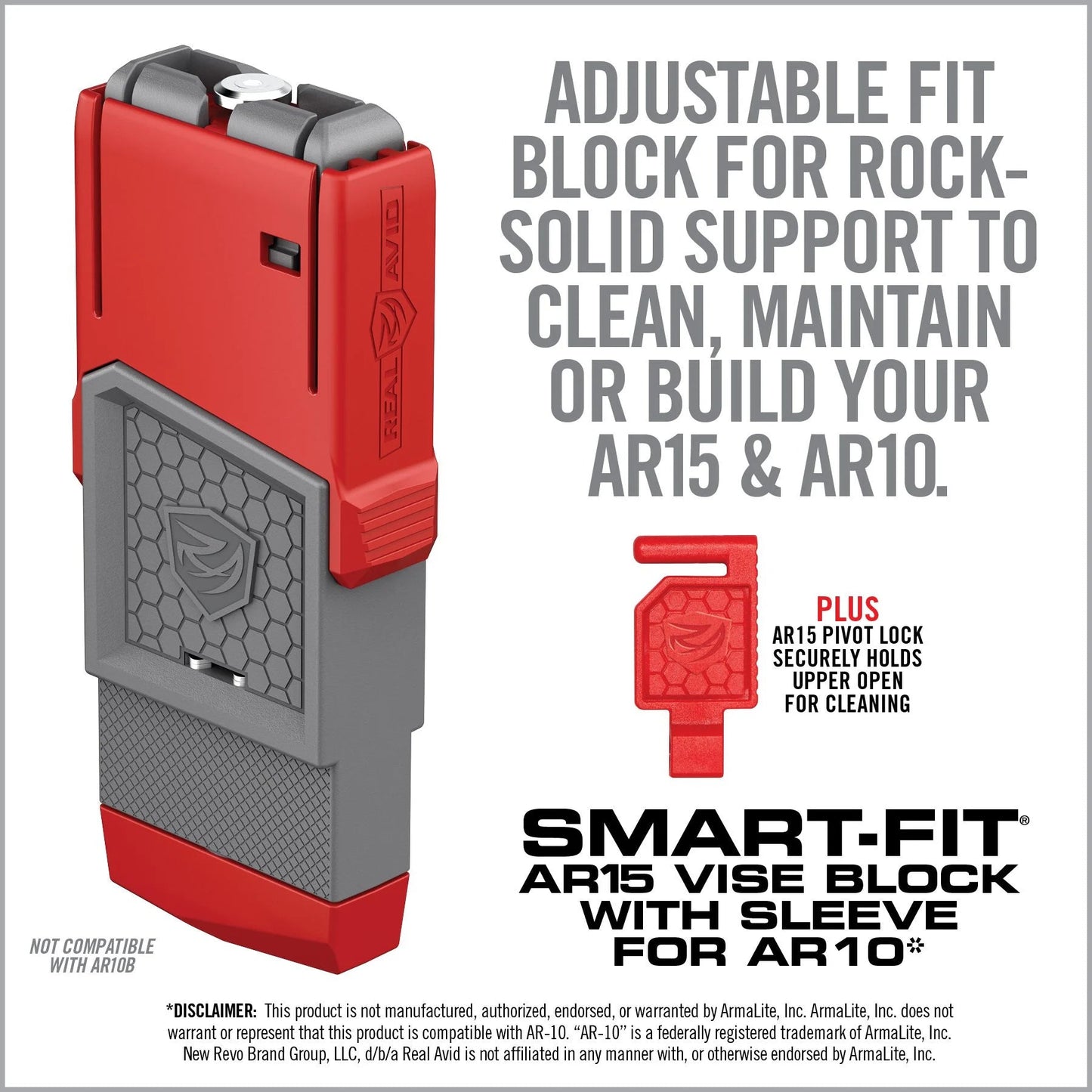 Smart-Fit AR15 Vise Block With Sleeve For AR10*