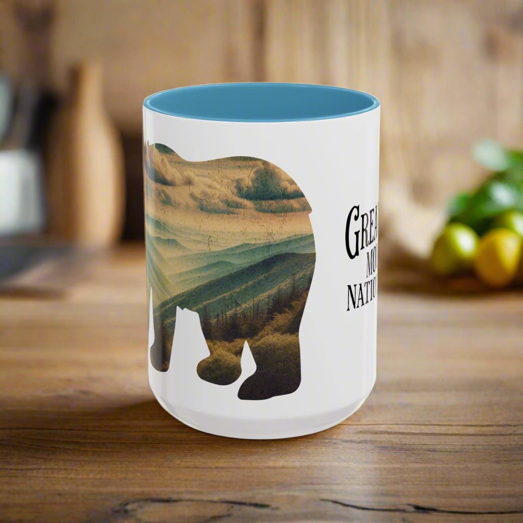 Smoky Mountains Bear Colored Mug